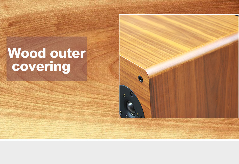 8-Inch Passive Bookshelf Speakers 2 Way Home Theate Stereo Desktop Stereo