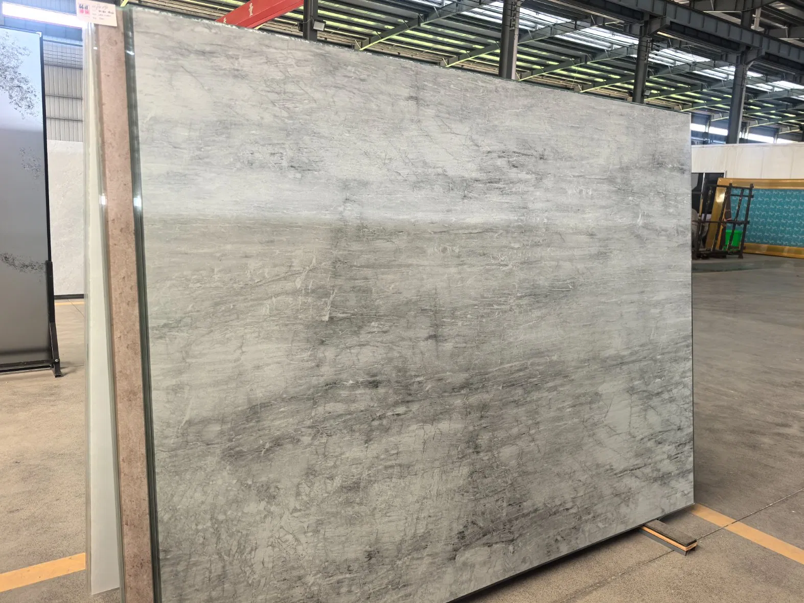 High Quality High Tempered Marble Color Glaze Glass