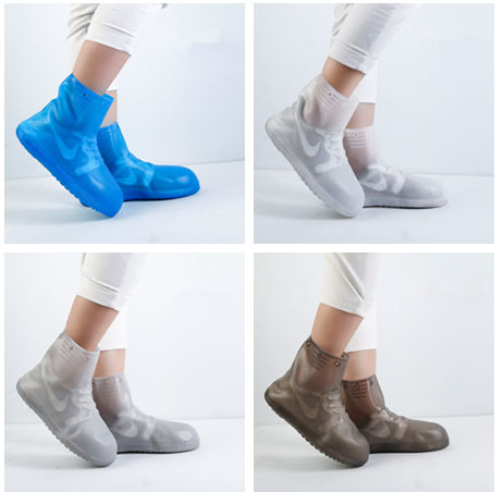 Portable Reusable Thicker Non-Slip Booties Scootor Riding Cycling Rainy Day Protection Anti-Skid Motorcycle Rain Shoe Covers