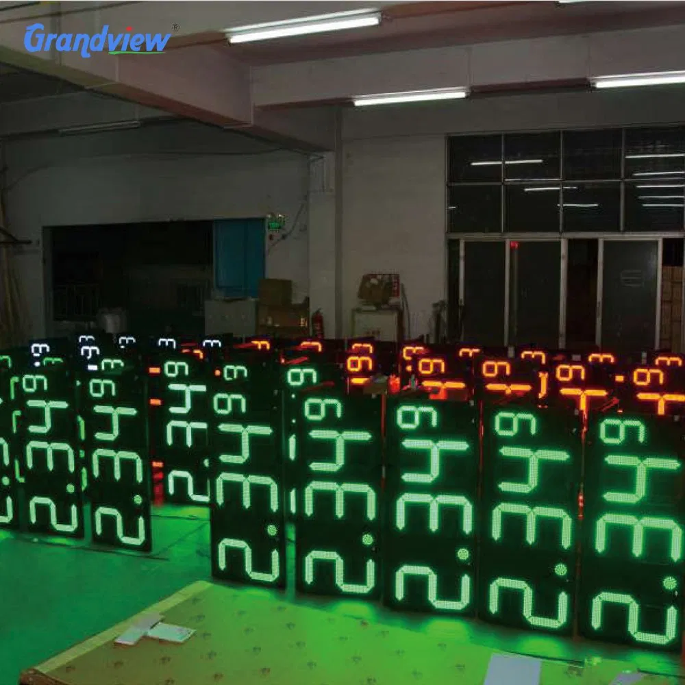 Fuel Station Pylon Sign Gas Station Signs LED 7 Segment LED Board Gas Price Light Display