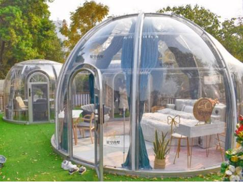 Outdoor Transparent Room Scenic Spot UV Protection Rain Four Seasons Universal Luxury Camping Tent