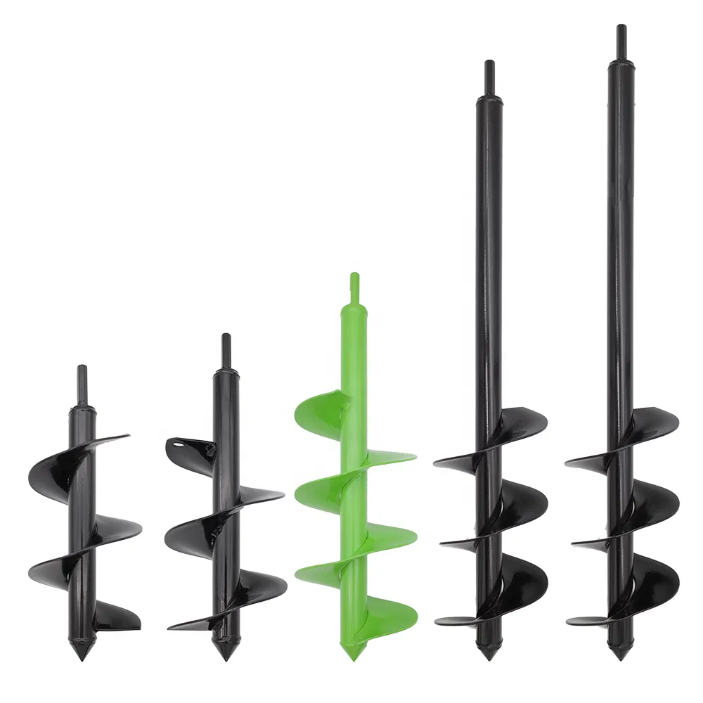 Portable Mini Garden Auger with Sturdy Black Screw and Handle Drill