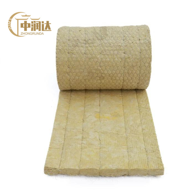80kg Density 50mm Thick Rock Wool Blanket Insulation