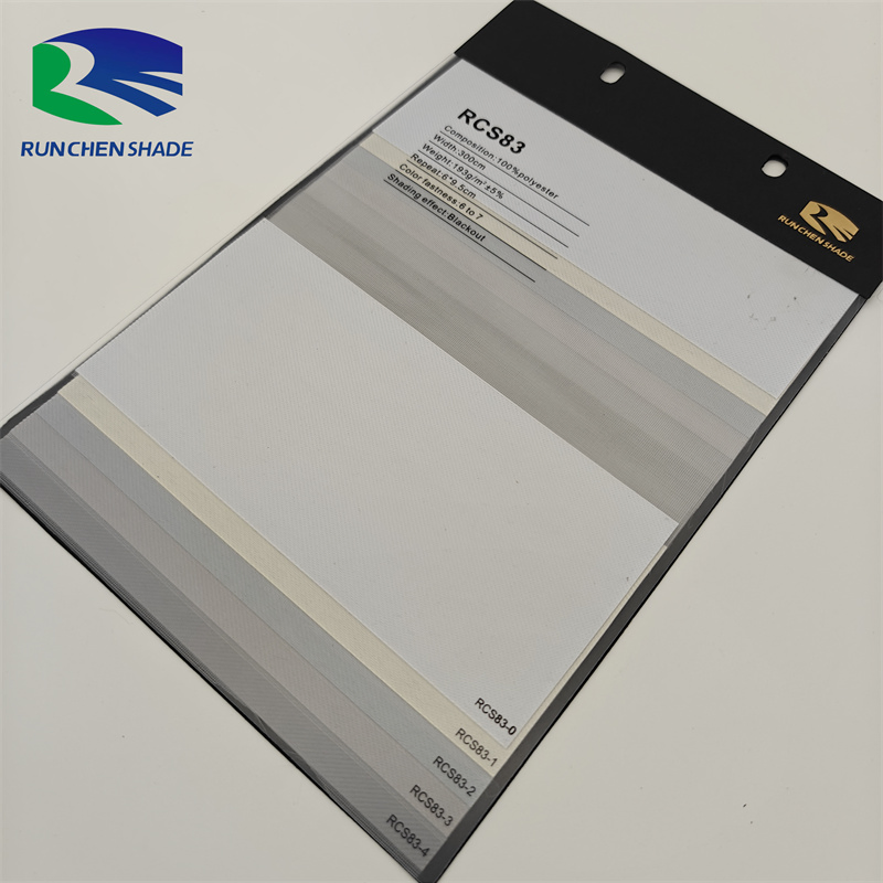 Zebra Roller Blinds Shades White Sheer Day and Night Window Fabric Shade