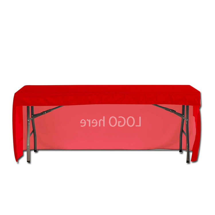 Custom Printing 6 Foot Tablecloth Branded Fitted Folding Table Cover Table Throw for Sport Event