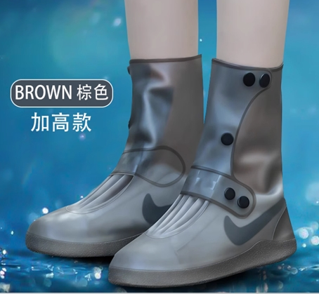 Reusable Rain Shoe Covers Thickened Non-Slip Waterproof Silicone Overshoes for Outdoor Protection