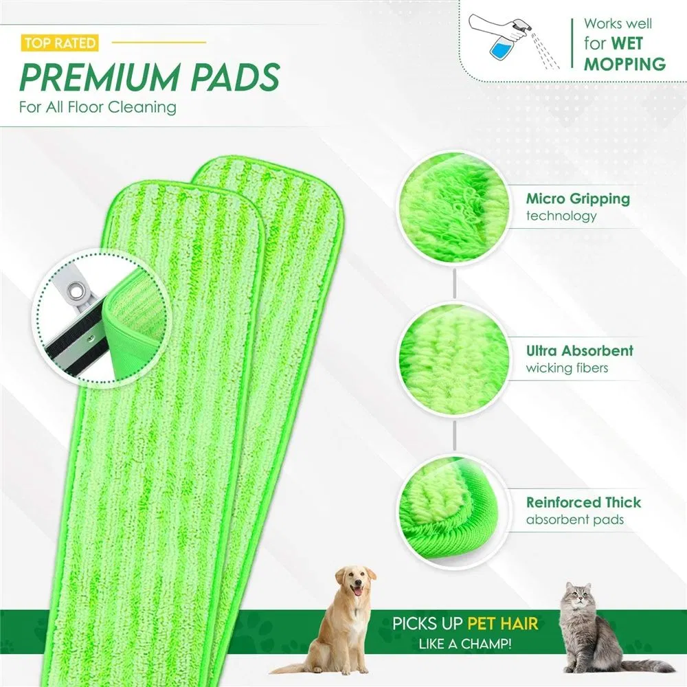 Hot Selling Microfiber Mops Replacement Washable Mop Head Cleaning House Flool