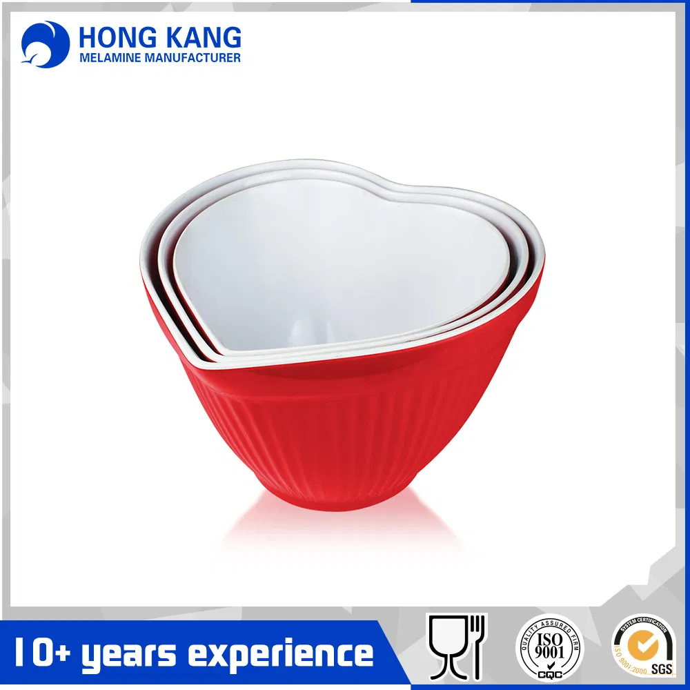 Wholesale Bicolor Melamine Food Container Lunch Salad Bowl