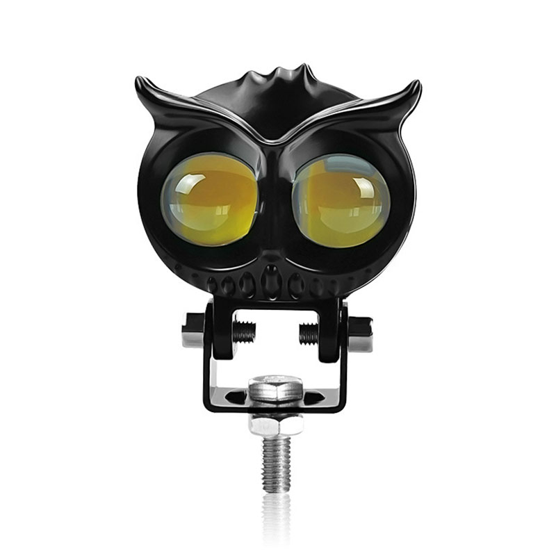 Мотоциклетный LED прожектор Owl Beam, стальной