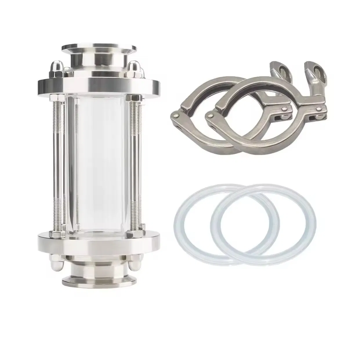 Custom SS304 & 316L Tri Clamp Sight Glass Tube Fitting