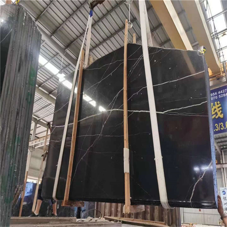 Black Nero Marquina Marble Slabs for Countertop / Vanity Top