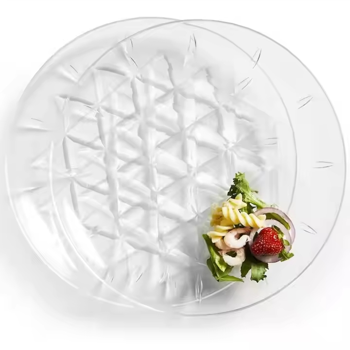 Plastic Party Plates Acrylic Glass Silverware Gold Cups 150 Combo Premium Disposable Dinnerware Set Color Material Type Dishes