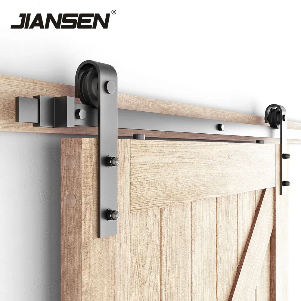 Factory Carbon Steel Rail for Barn Doors Pocket Sliding Door Hardware Kit