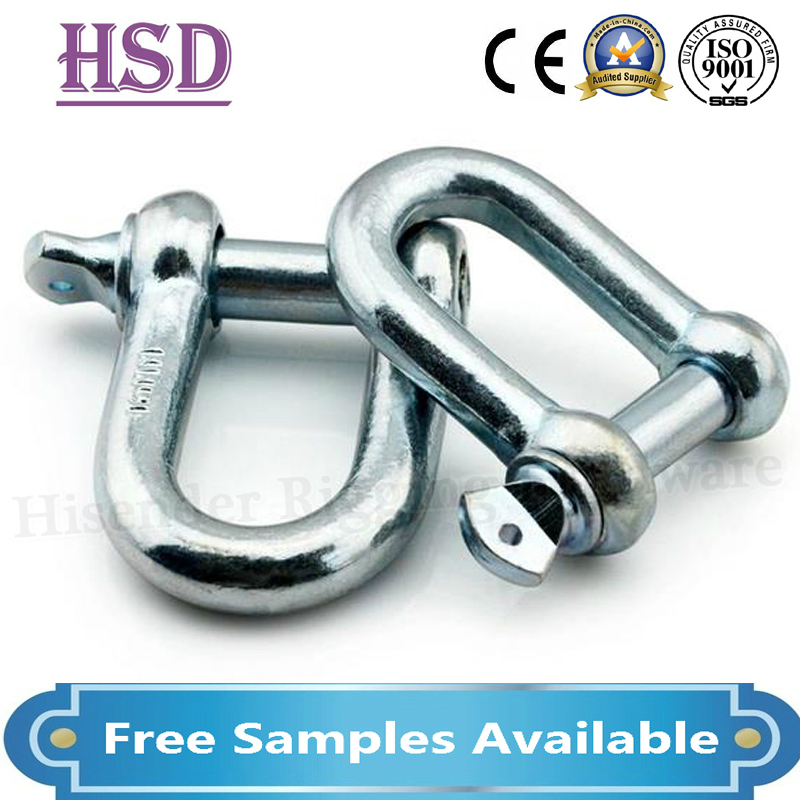 Galvanized Forged Chain Fittings Us Type Screw Pin G209 Shackle