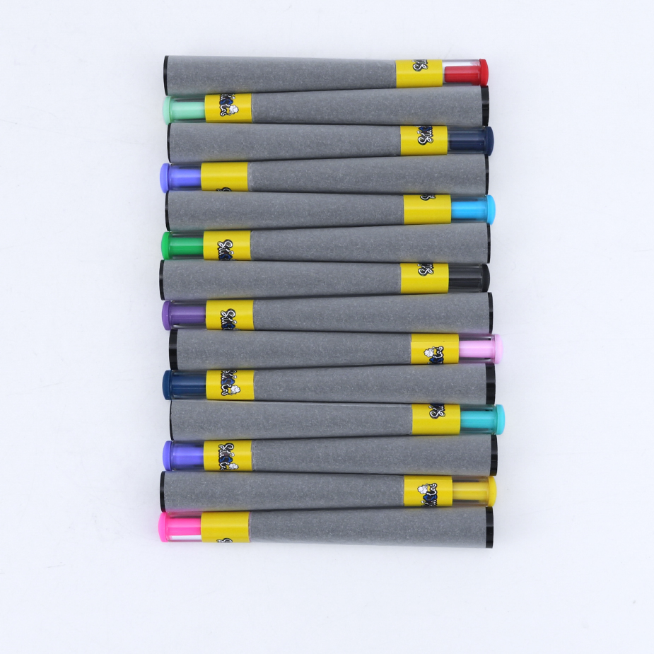 Custom Pre Rolled Cones Glass Tips Set with Plastic Tubing Silicone Stopper and Logo Sticker