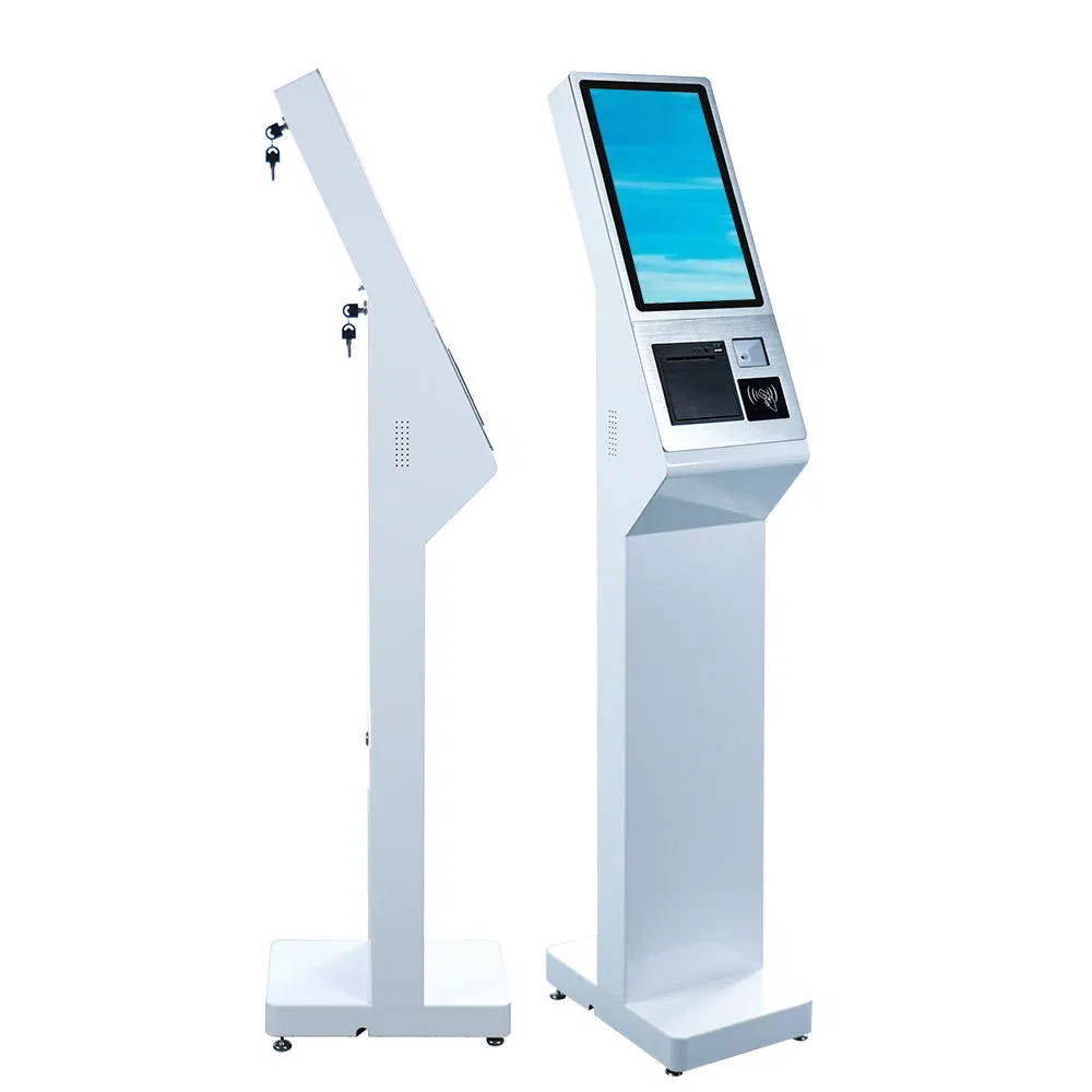 15.6 Inch Advertising Posters Floor Stand Thermal Kiosk