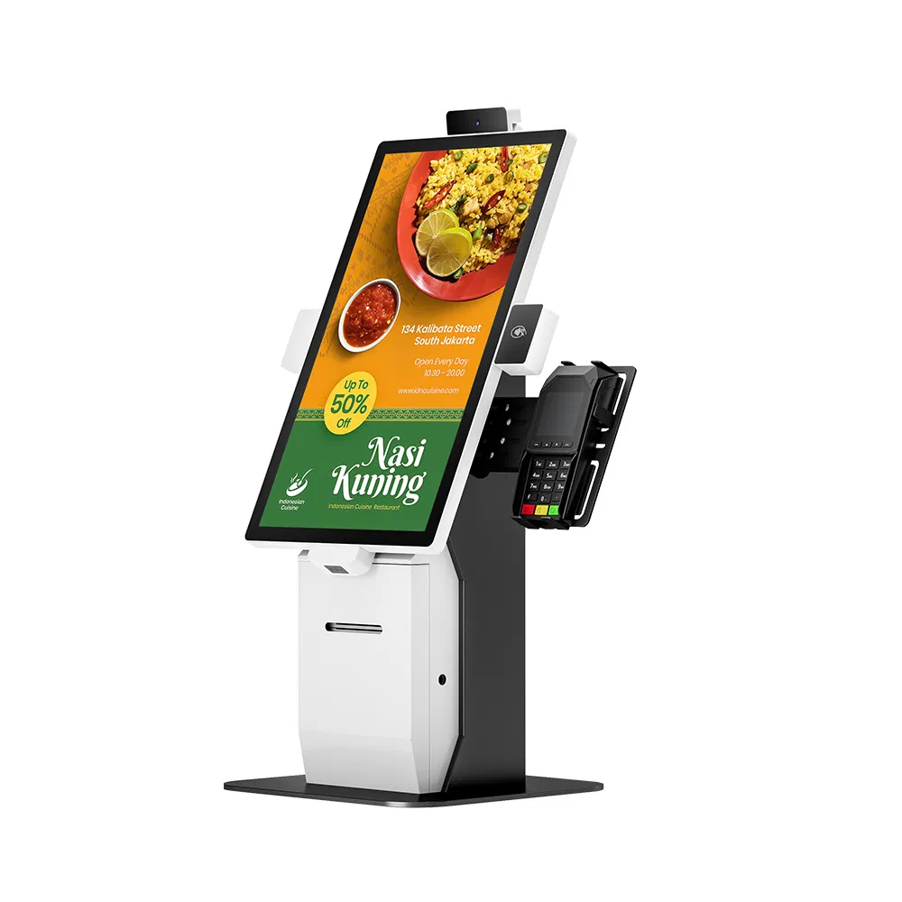 Custom Modular POS Payment Kiosk Optional Desktop/Vertical/Wall-Mount Self-Service Payment Terminal with NFC Camera Hsk-SA15