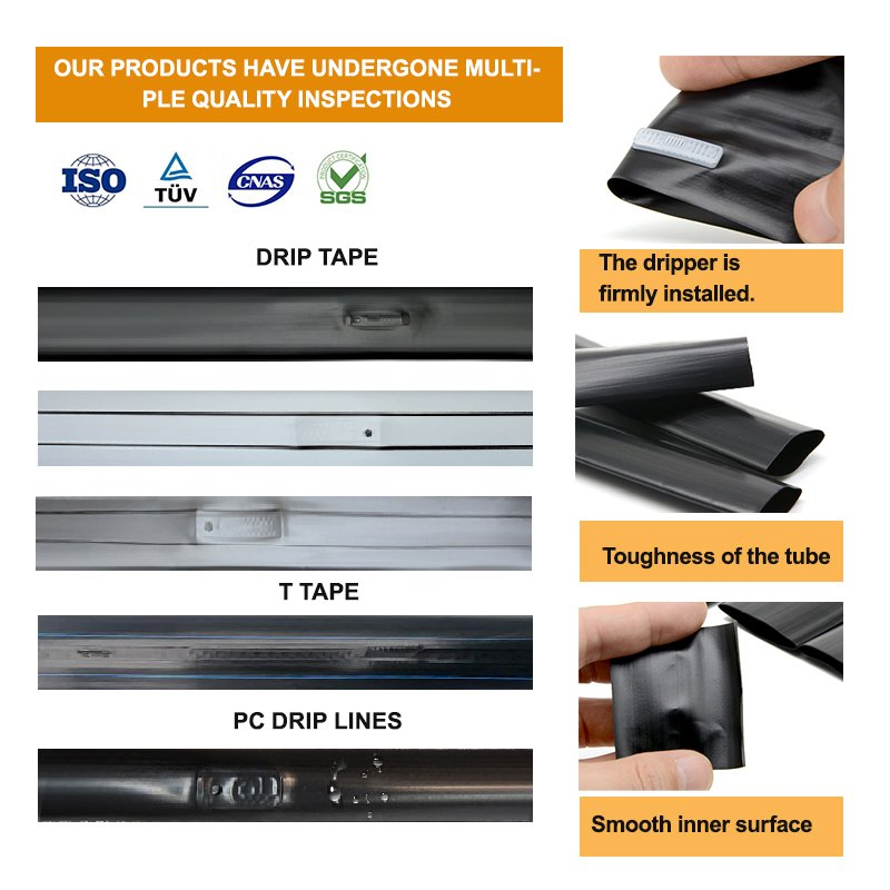 Factory Price Farm Water Hose 22mm 1000m System Garden Hose Kit Supplier PE Tape Fittings Layflat Plastic Drip Irrigation Tapes