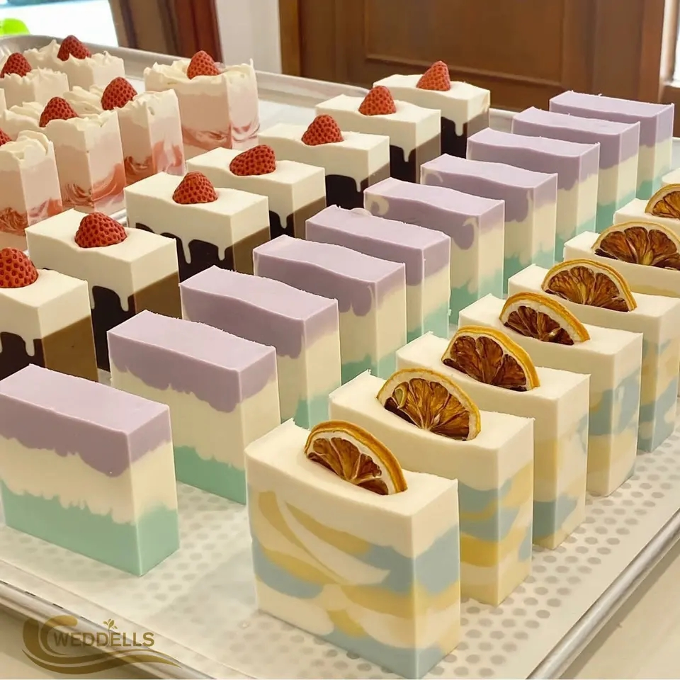 Custom Natural Essential Oil Whitening Scented Cold Pressed Soap