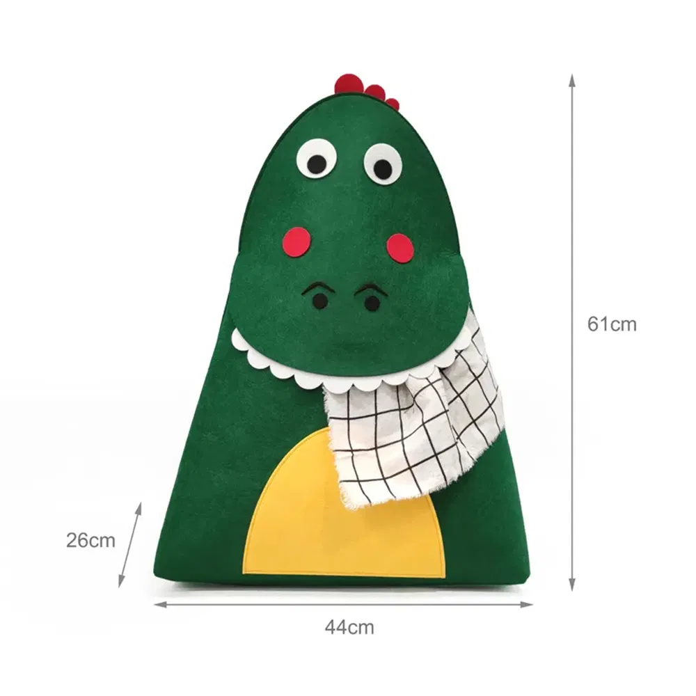 Foldable Felt Laundry Basket for Kids' Toys & Clothing with Lid & Handle