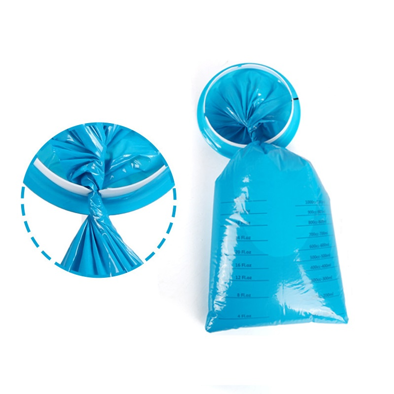 Custom Disposable Emesis Bags Blue Car Nausea Vomit For Motion Travel OEM