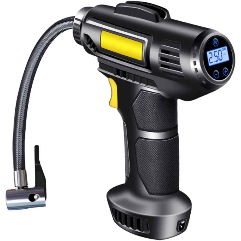 High-Power Portable Tire Inflator with 12V Input for Cars, Bikes, and Sports Balls