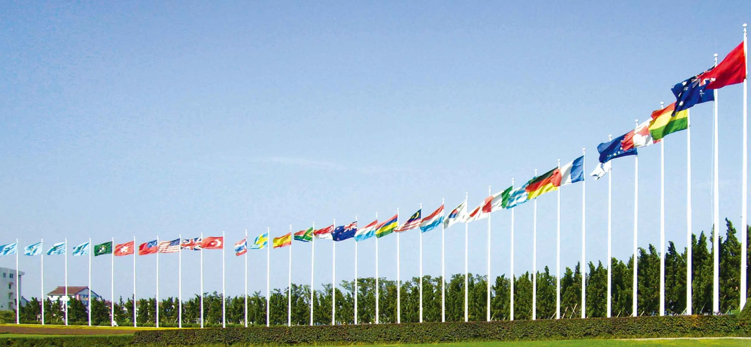 Tapered Stainless Steel Conic Flag Mast Trademark Nantian