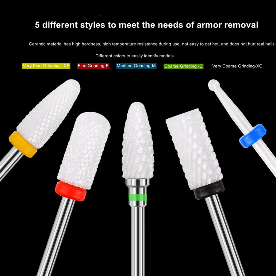 Nail Art Ceramic Unloading Polishing Head to Dead Skin Polishing Machine Nail Tool Polishing Head Replacement Head