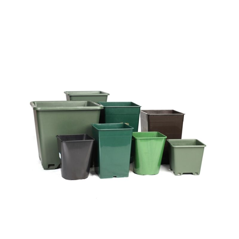 Квадратный пластиковый горшок для рассады, большой объем