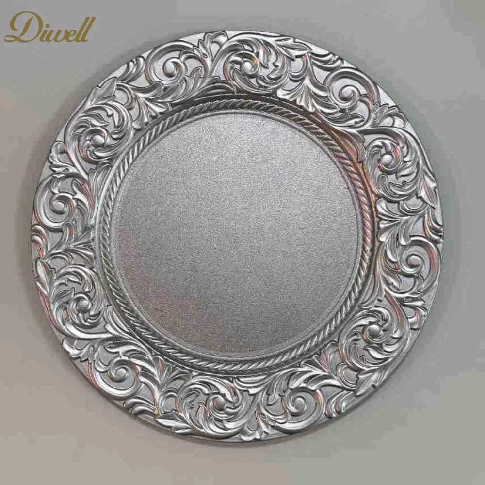 Wholesale 13 Inches Gold Charger Plates for Wedding Event