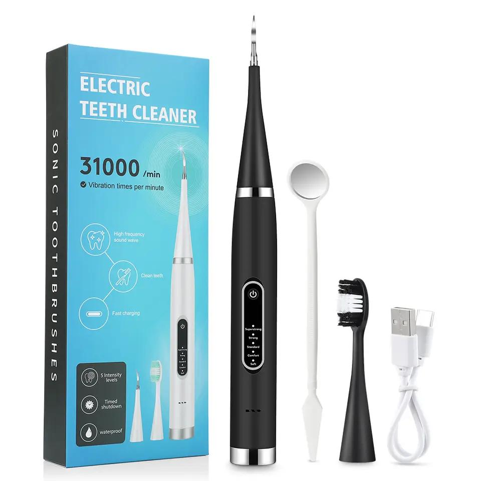 2023 Handle Smart Dental Cleaner Electric Toothbrush Stain Removal Tartar Teeth Whitening Instrument Household Cleaner