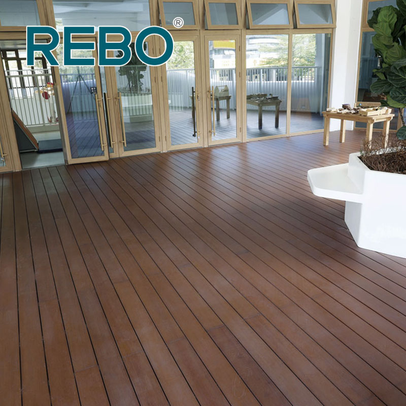 European Standard E1 Strand Woven Bamboo Wooden Flooring Outdoor