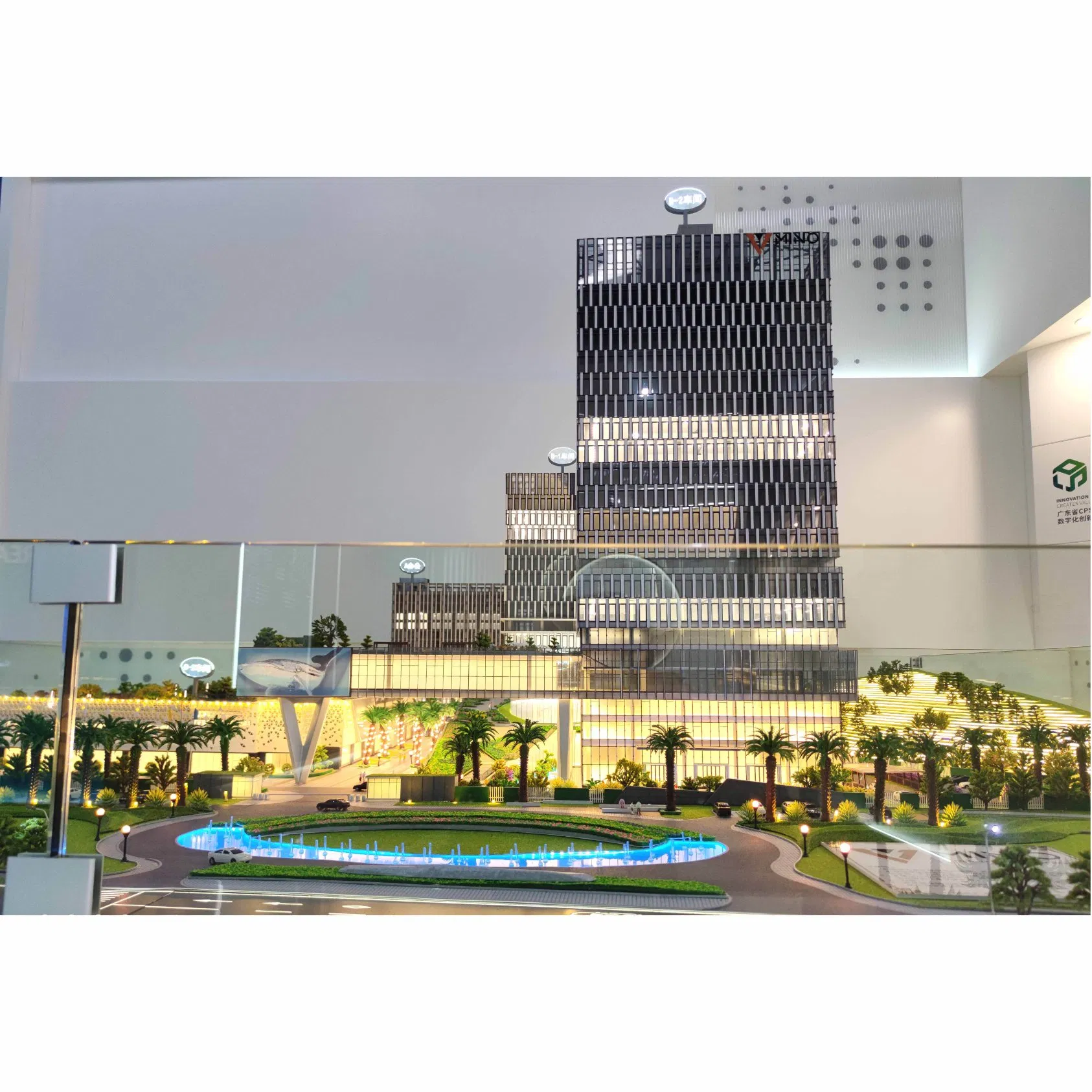 3D Rendering Design Scale Model for Residential Buildings Used for Display