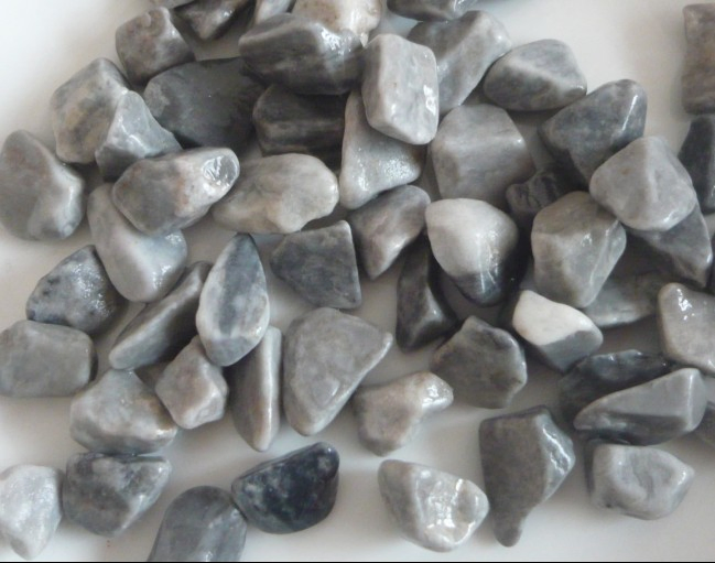 Black and White Pebble Stone Fragment for Garden Landscape Decoration Outdoor Project