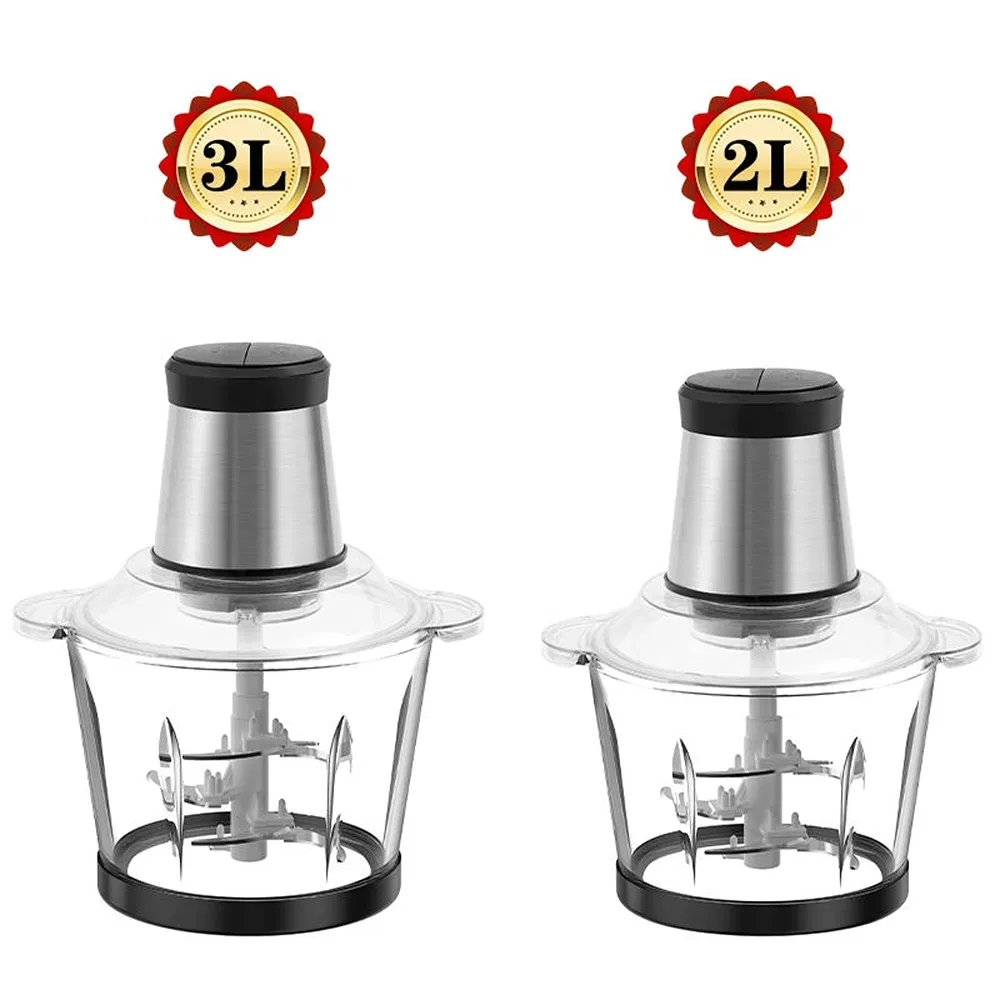 Compact 3L Multi-Function Electric Meat Grinder for Home Kitchen Use