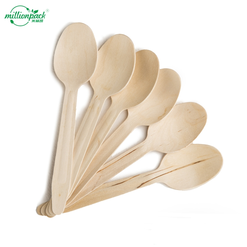Custom Logo Wooden Spoon for Promotional Events Corporate Gifts with Brand Printing