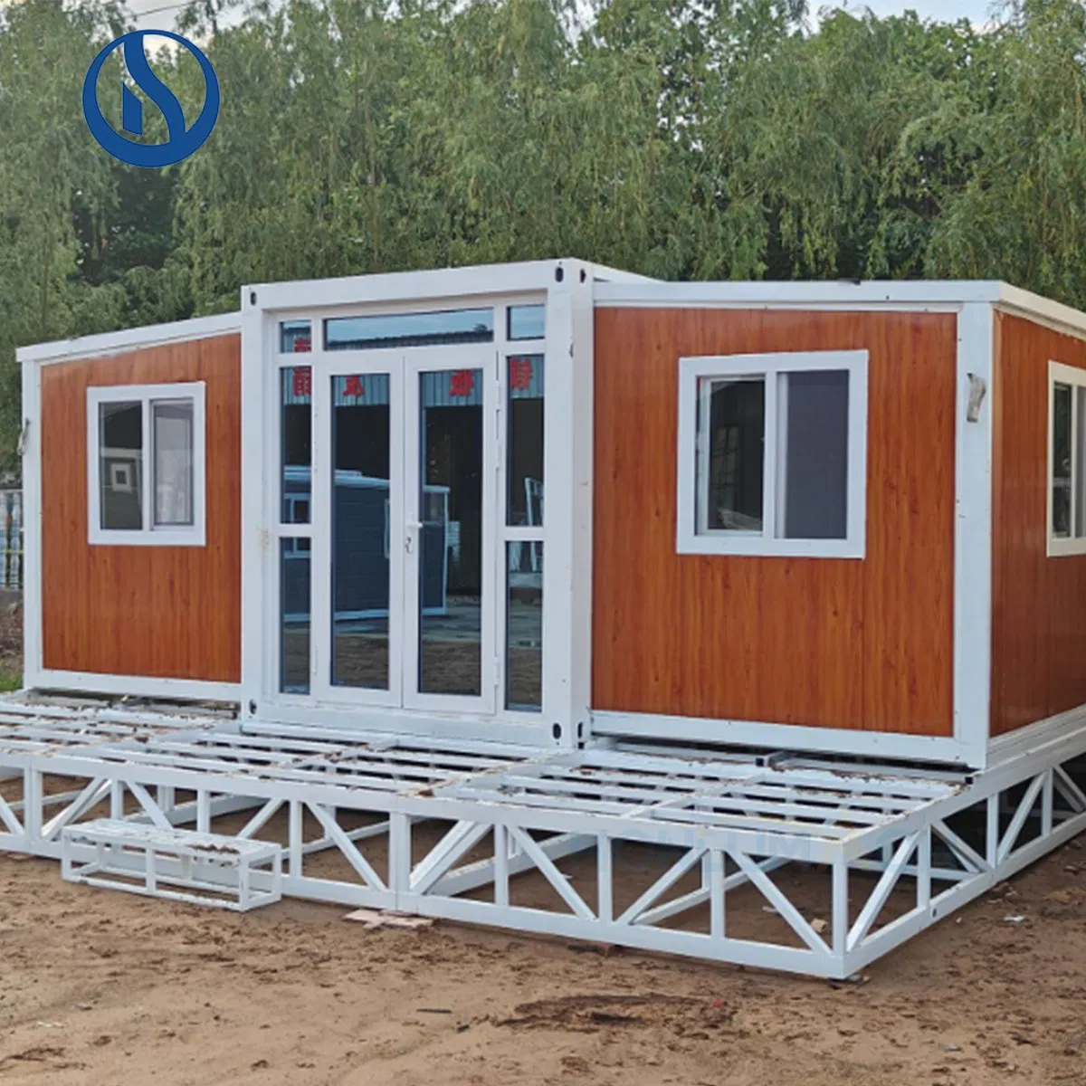 Honlu Folding House Expandable Modular Home 20FT 40FT Prefab House Expandable Container House Home Office
