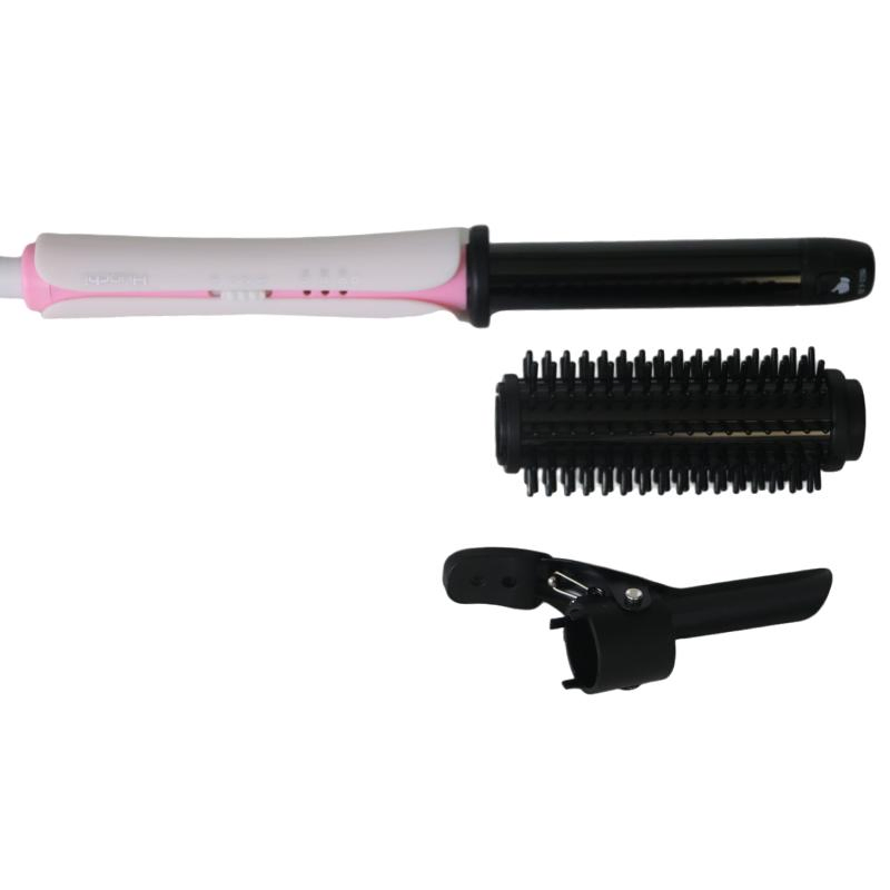 New Fashion PTC Heating Element Hair Curler Brush with Removeable Curling Portable Hair Iron Brush