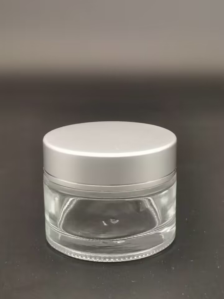 Glass Cream Jar with Aluminium Cap