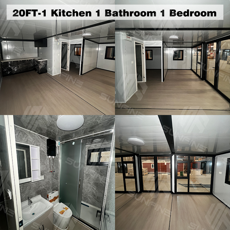 Prefab Modern Luxury Tiny House 4 Bedroom for Meeting Room Fully Furnished Container Home