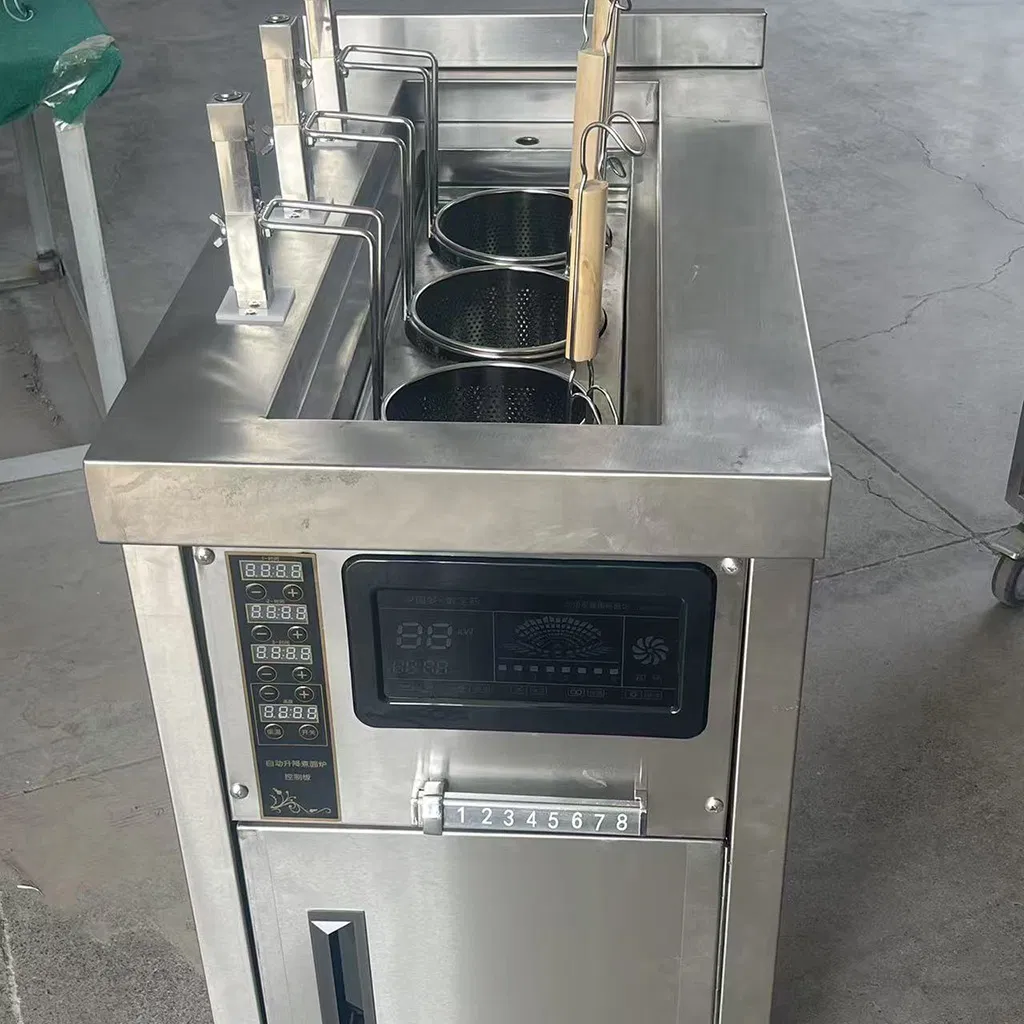 Commercial Stainless Steel Pasta Boiler with 9 Baskets and Dry Boil Protection