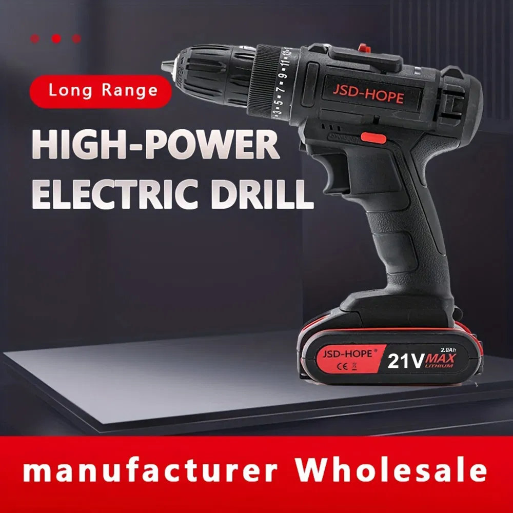 Аккумуляторная дрель-шуруповерт 21В с бесщеточным мотором