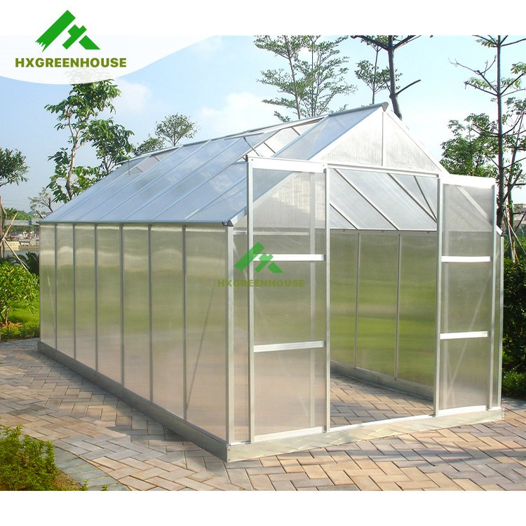 Modern Home Design Gardening Aluminium Polycarbonate Low Cost Greenhouse