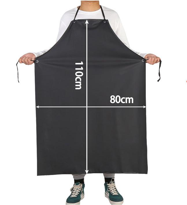 High Quality Black Car Industrial Long Washable Oil-Proof Apron PVC Apron