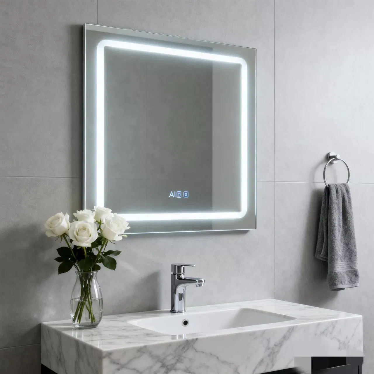 Smart Wall Mounted Hanging Piece Bathroom Vanity Mirror/Medicine Cabinet
