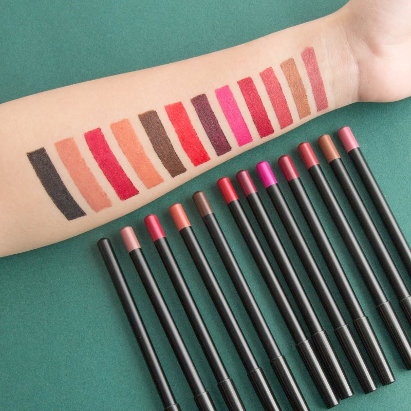 Stock Beauty 12 Color Lipliner Pen Matte Waterproof Lipstick Pen