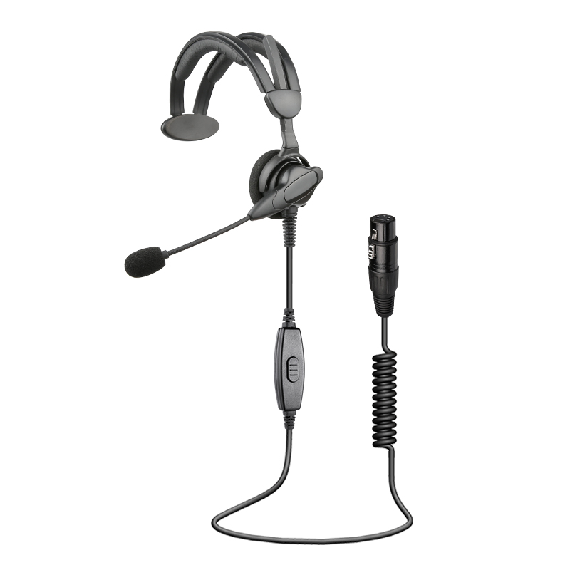 Lightweight Mono Headset for 2-Way Radio