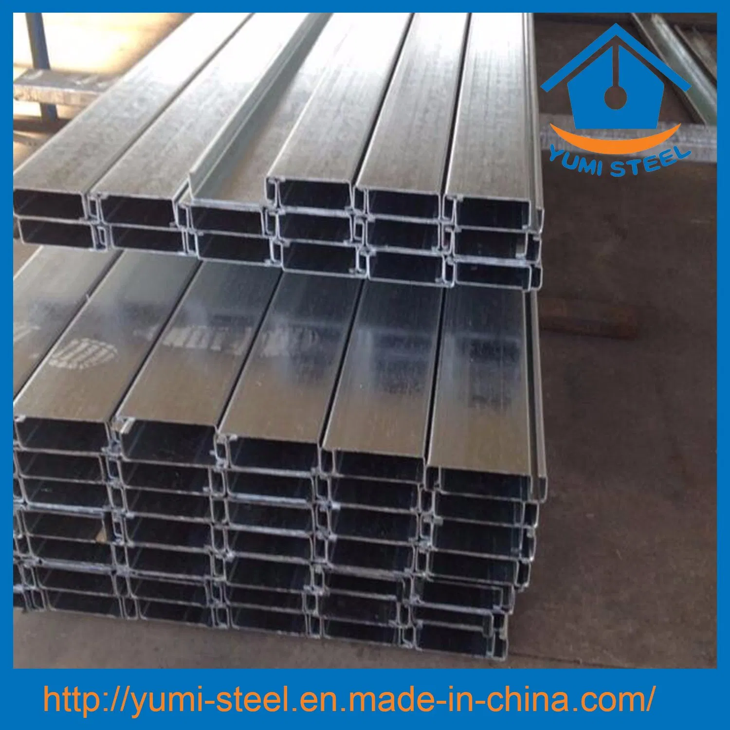 Galvanized C Gutter Steel Roof/Shed Purlins for Building Material