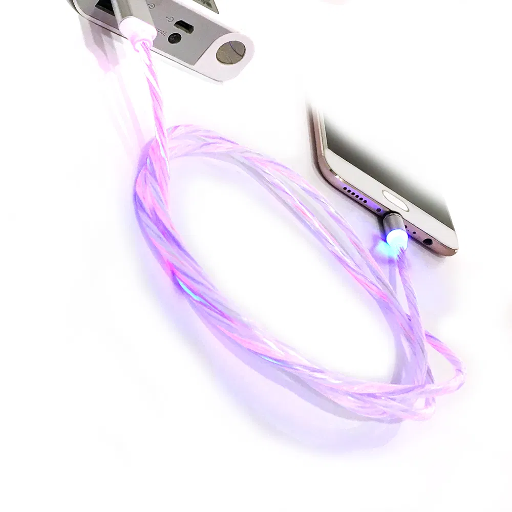 USB-кабель для зарядки с цветной LED-подсветкой