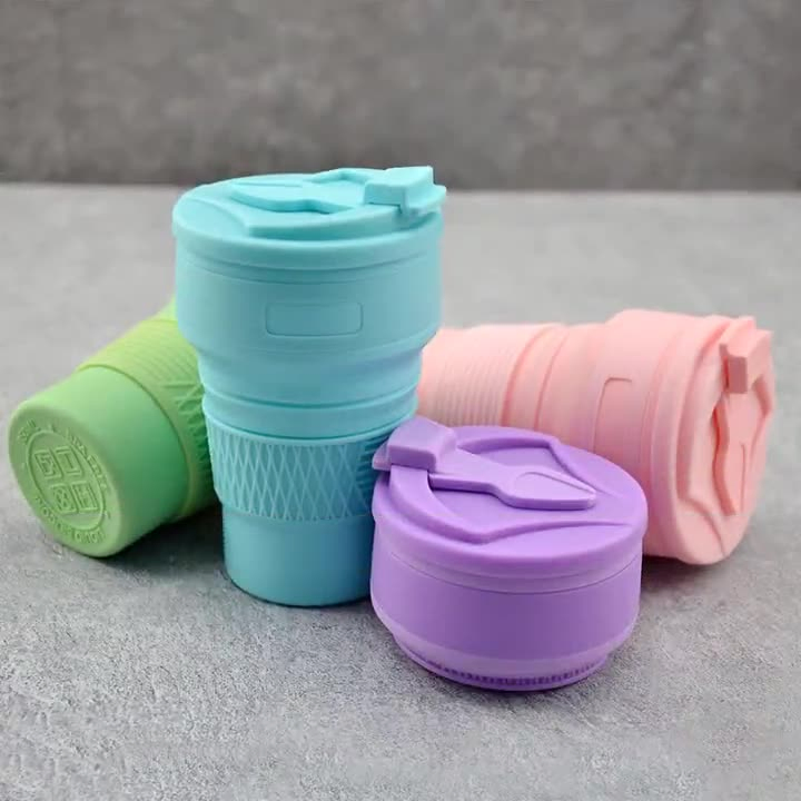 Foldable Cup Folding Silicone Portable Silicone Collapsible Cup
